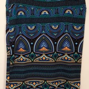 Lularoe Cassie Pencil Skirt LLR XL Pretty
